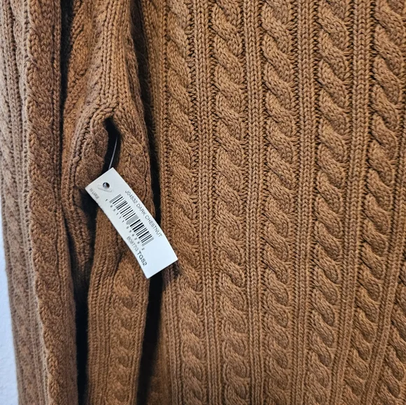 XXL Amazon Essentials Chestnut Cable Knit Sweater - Picture 4 of 4